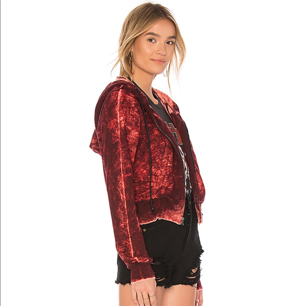 Cotton Citizen The Milan Zip Hoodie - Scarlet Dust